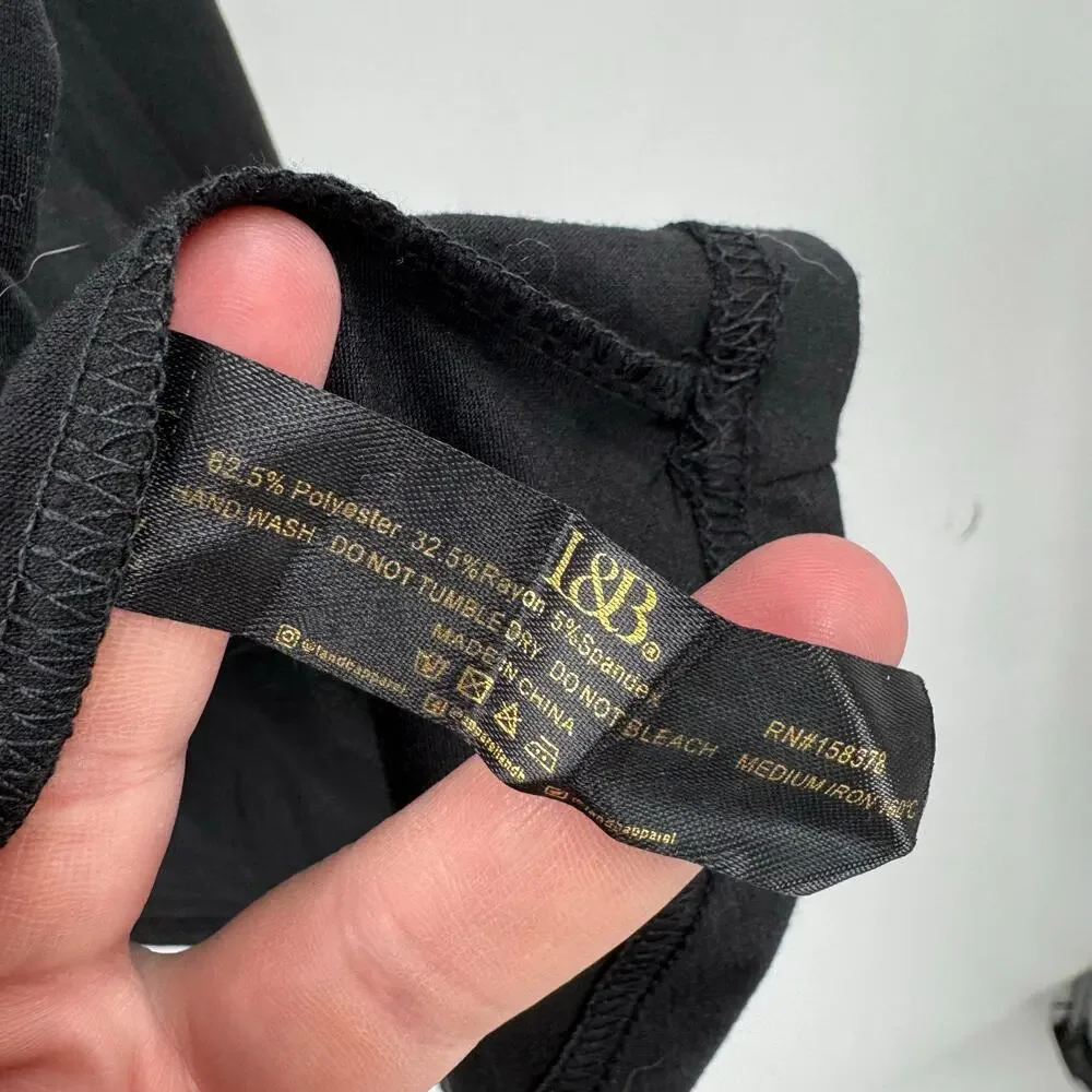 NWT Lucky & Blessed oversized black top - Picture 4 of 5